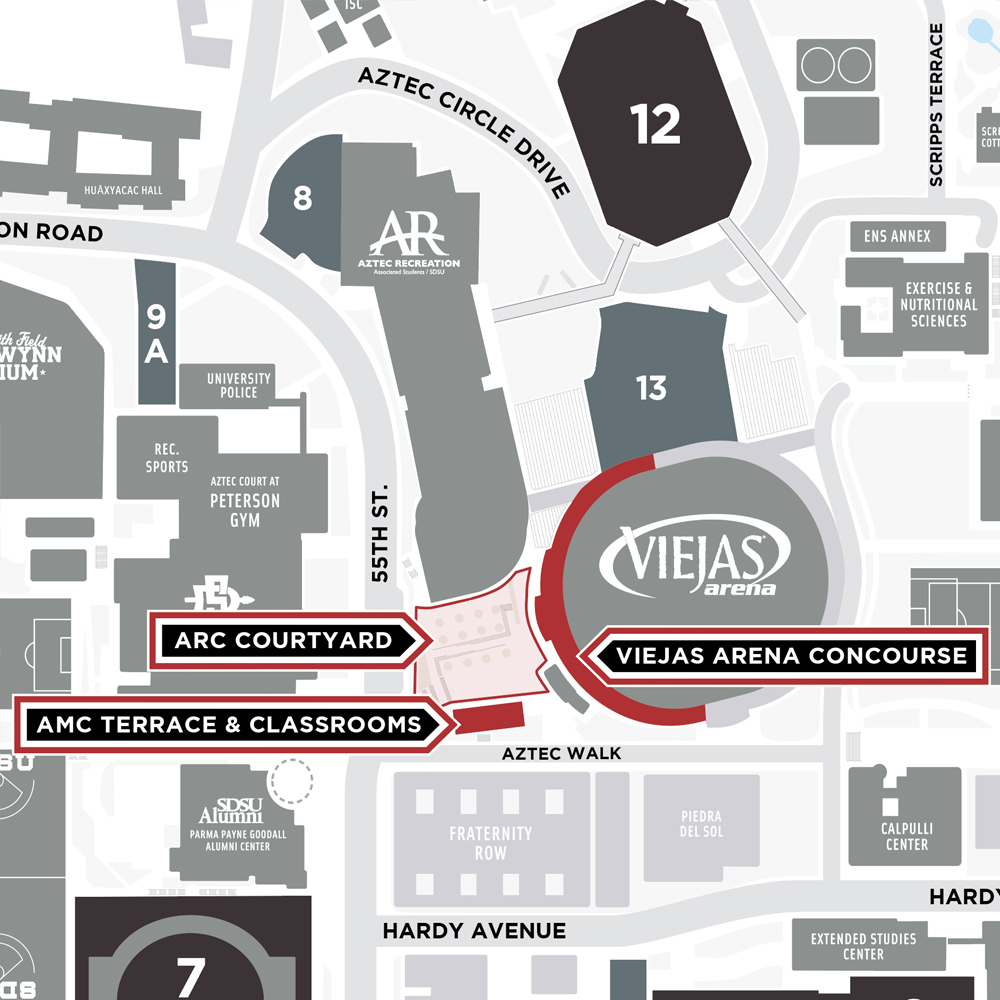 Aztec Recreation Courtyard map