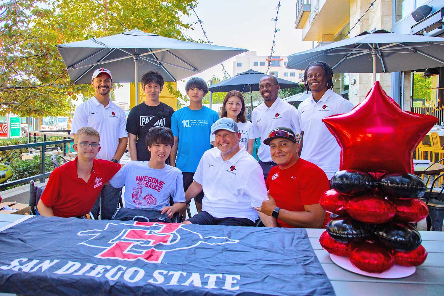 Adapted Athletics Staff and Student Athletes Group Photo