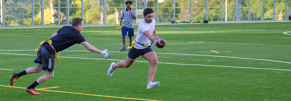 Flag football game on Rec Field