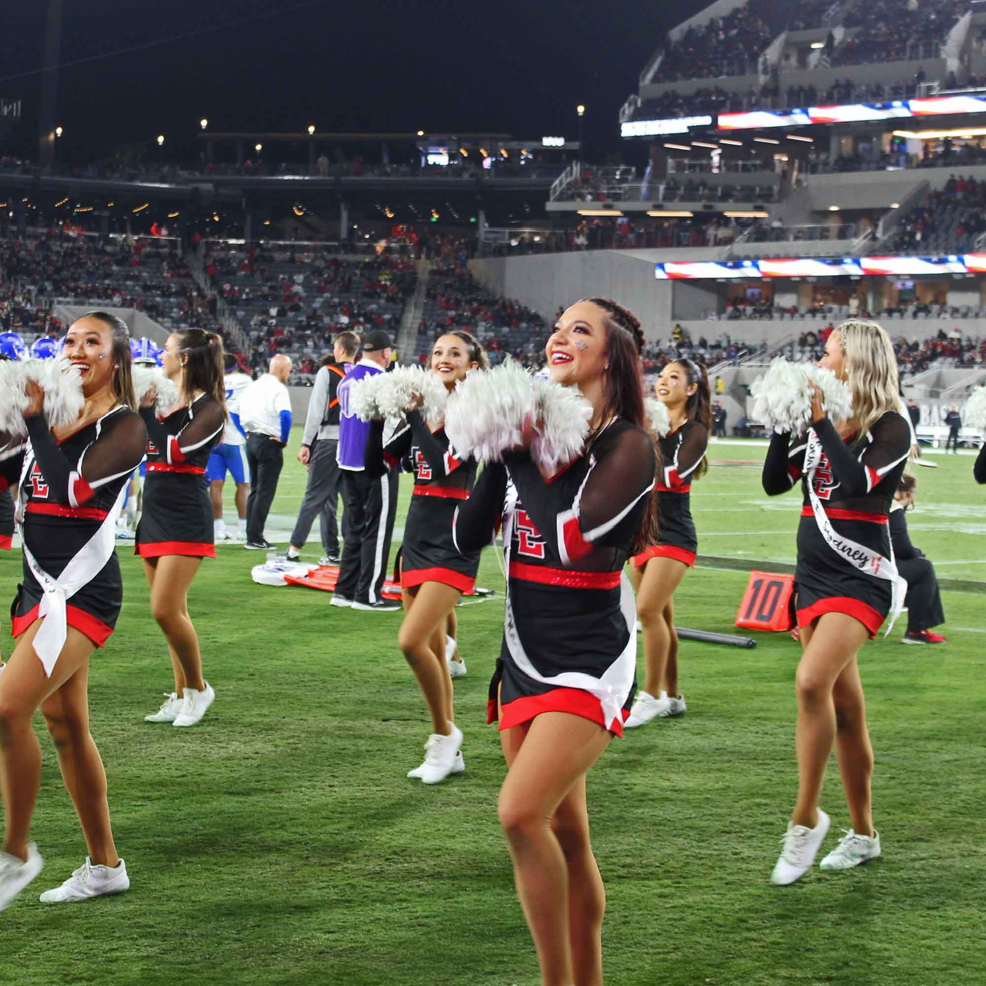 Dance Team performing on the field