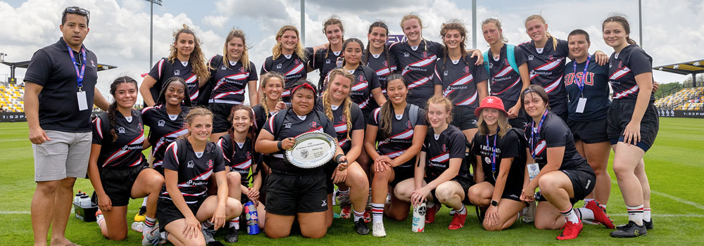 Women's Rugby Players Team group photo